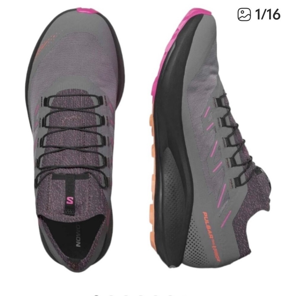 8.5 Salomon Pulsar Trail Pro 2 with Energy Blade Trail Running Shoes. Women NIB - Picture 2 of 13